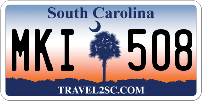 SC license plate MKI508