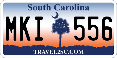 SC license plate MKI556