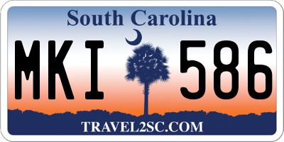 SC license plate MKI586
