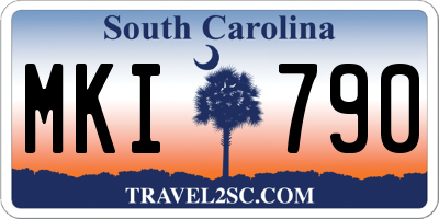 SC license plate MKI790