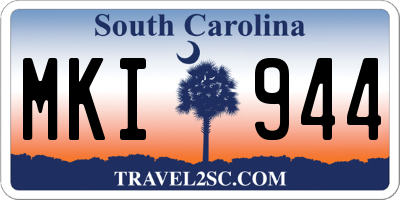SC license plate MKI944