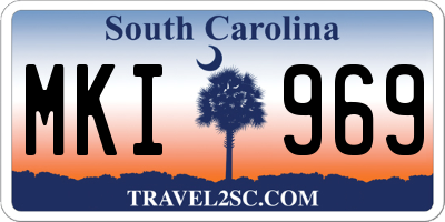 SC license plate MKI969