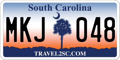 SC license plate MKJ048