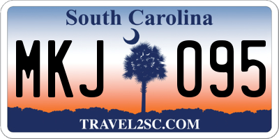 SC license plate MKJ095