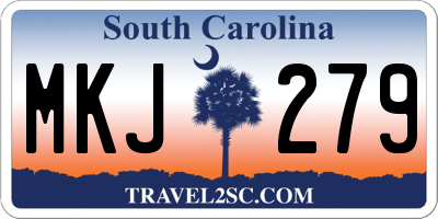 SC license plate MKJ279