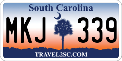 SC license plate MKJ339