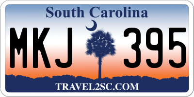SC license plate MKJ395