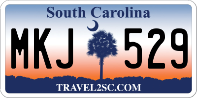 SC license plate MKJ529