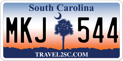 SC license plate MKJ544