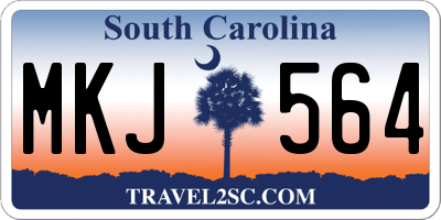 SC license plate MKJ564