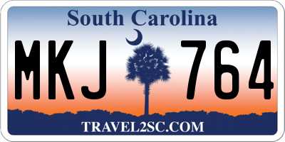 SC license plate MKJ764