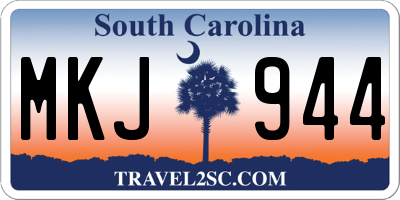 SC license plate MKJ944