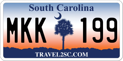 SC license plate MKK199
