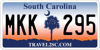 SC license plate MKK295