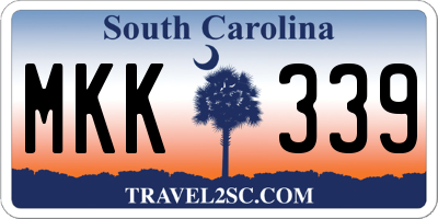 SC license plate MKK339