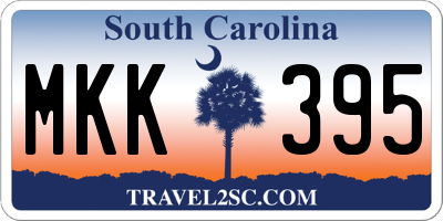 SC license plate MKK395