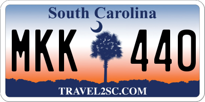 SC license plate MKK440