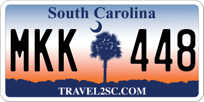 SC license plate MKK448