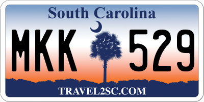 SC license plate MKK529