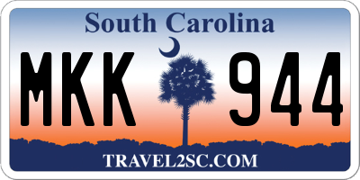 SC license plate MKK944