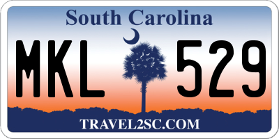 SC license plate MKL529