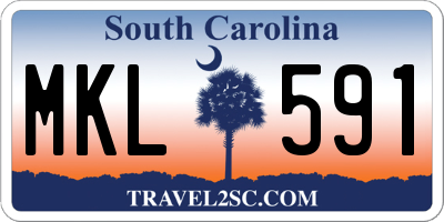 SC license plate MKL591