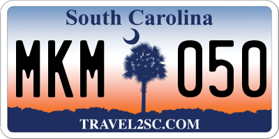SC license plate MKM050