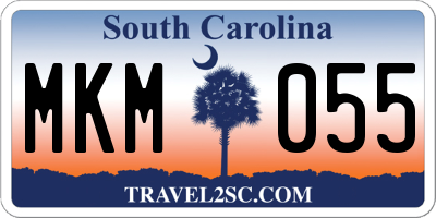 SC license plate MKM055