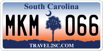 SC license plate MKM066