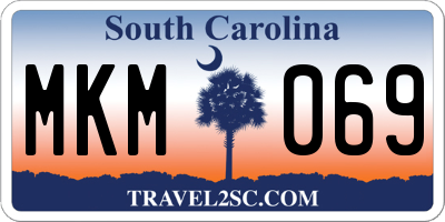 SC license plate MKM069