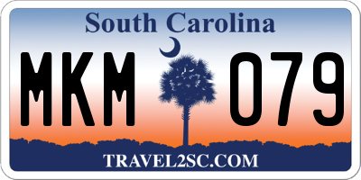 SC license plate MKM079