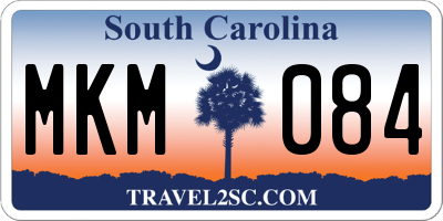 SC license plate MKM084
