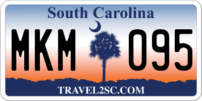 SC license plate MKM095