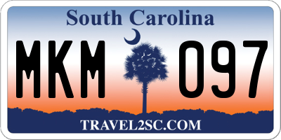 SC license plate MKM097