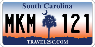 SC license plate MKM121