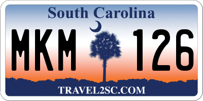 SC license plate MKM126