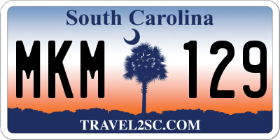SC license plate MKM129