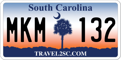 SC license plate MKM132