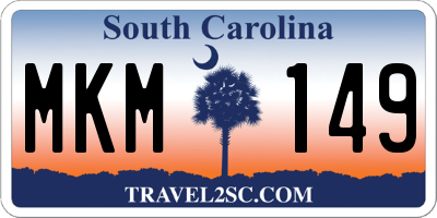 SC license plate MKM149