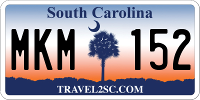 SC license plate MKM152