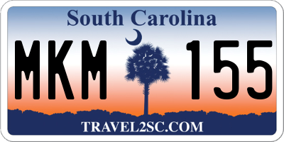 SC license plate MKM155