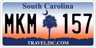 SC license plate MKM157