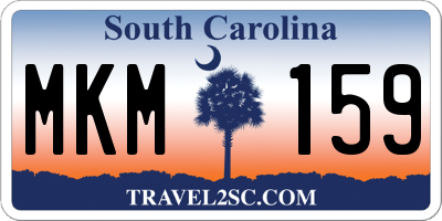 SC license plate MKM159