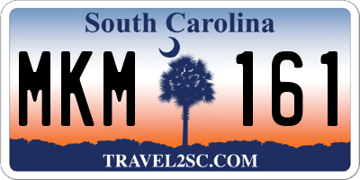 SC license plate MKM161