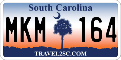 SC license plate MKM164