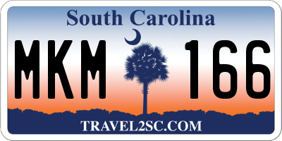 SC license plate MKM166