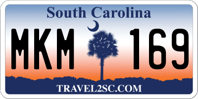 SC license plate MKM169