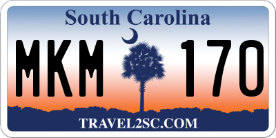 SC license plate MKM170