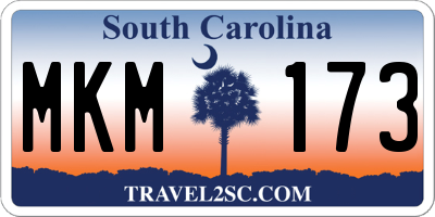 SC license plate MKM173