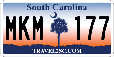SC license plate MKM177